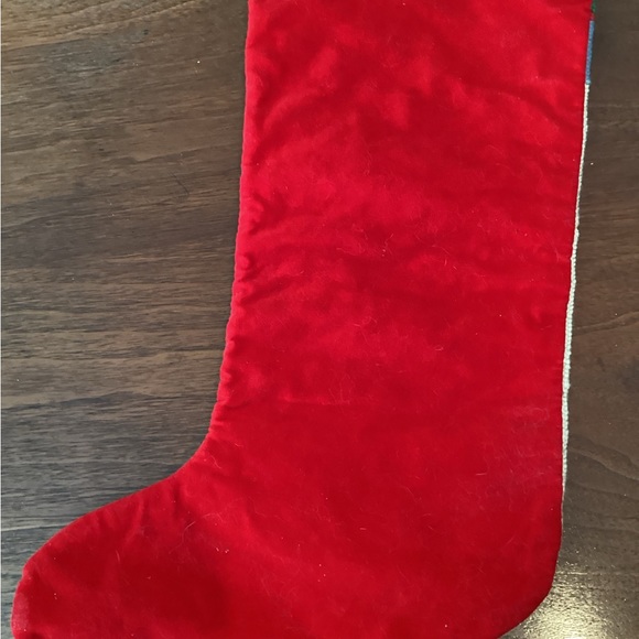 Handmade Needlepoint Christmas Stocking - Picture 2 of 2